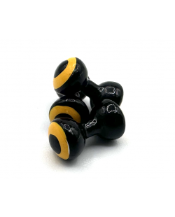 MEDIUM DOUBLE PUPIL BLACK/YELLOW